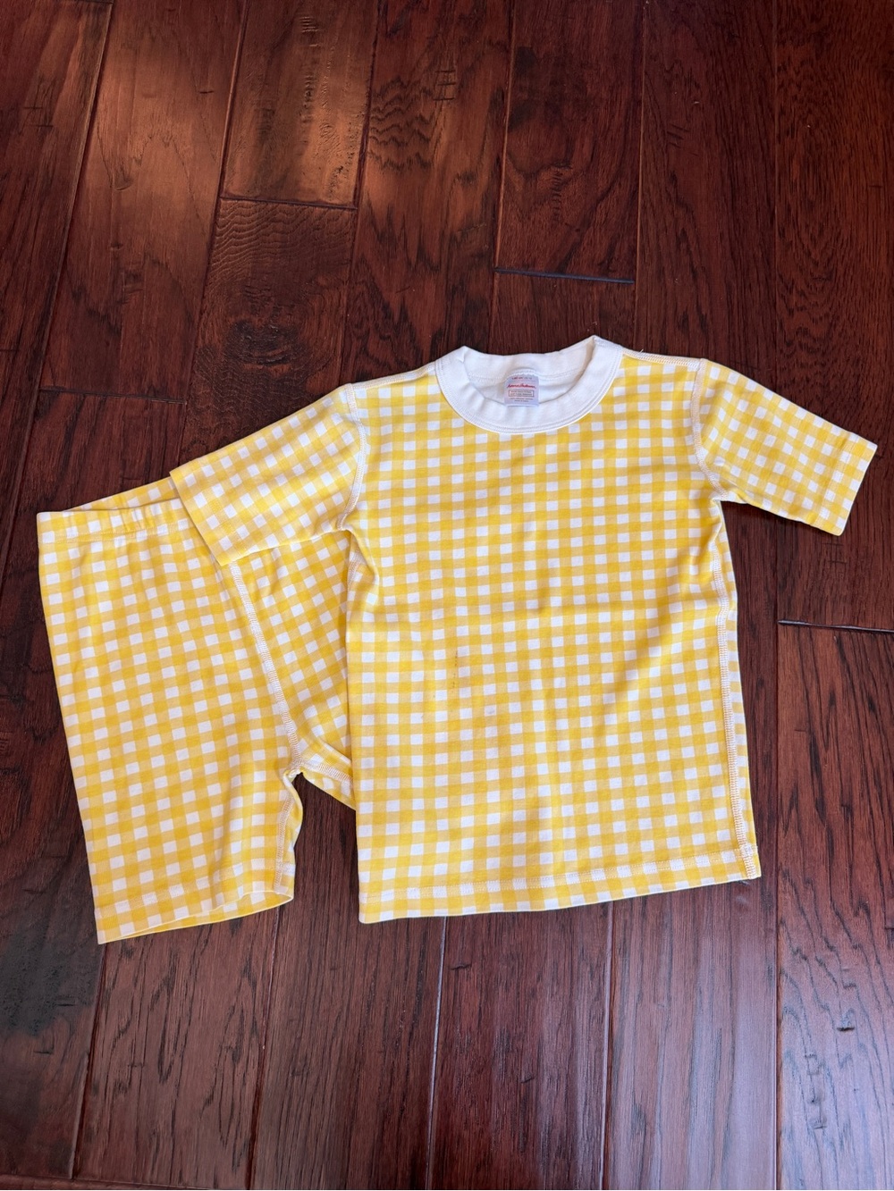 Hanna Andersson Gingham Print Kids Pajama Set